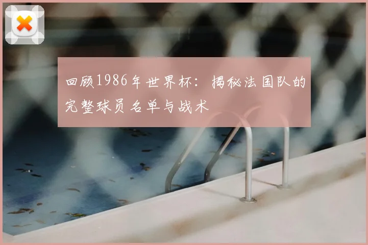 回顾1986年世界杯:揭秘法国队的完整球员名单与战术